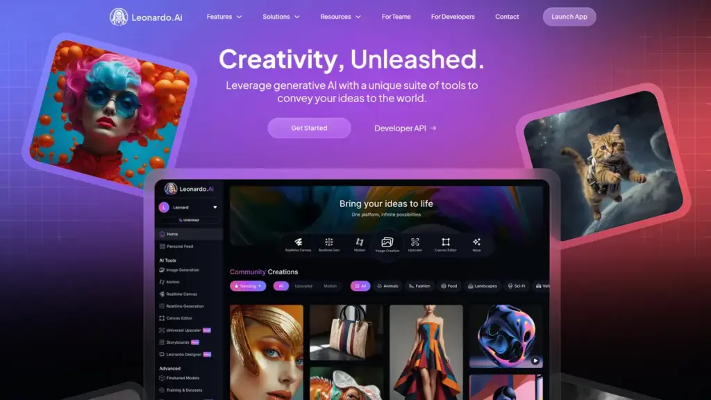 Hero image for Leonardo.ai