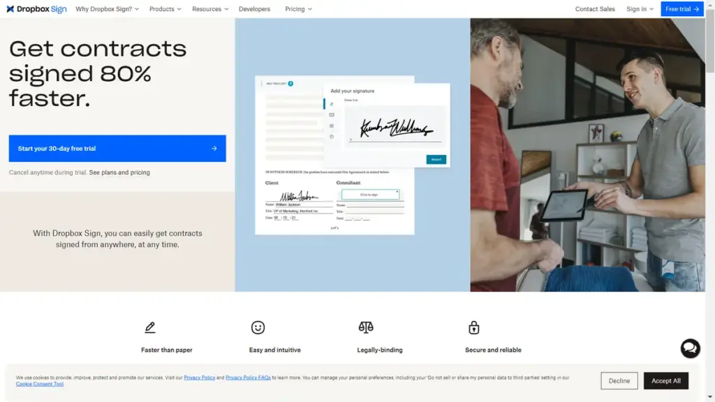 Hero Image of Dropbox Sign