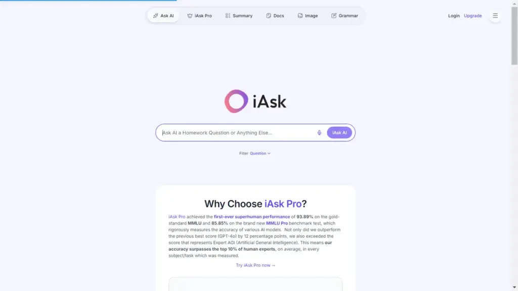 Hero Image of iAsk.Ai