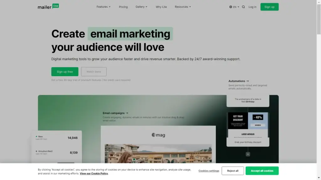 Hero Image of MailerLite