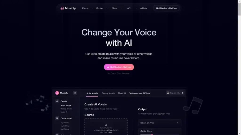 Hero Image of Musicfy