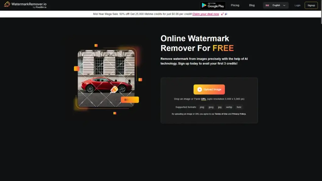 Hero Image of WatermarkRemover.io